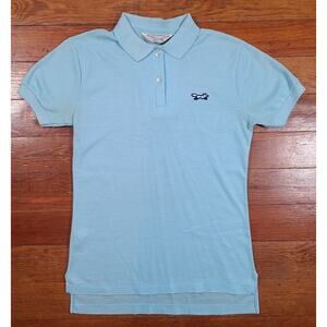 Vintage 70's Penney The Fox Blue Women/JRs SM Polo Shirt Tenniscore Preppy